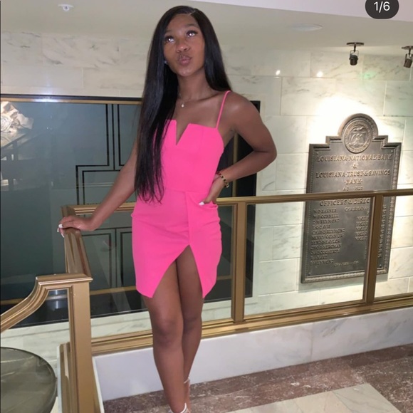 Fashion Nova | Dresses | Hot Pink Mini Dress Fashion Nova | Poshmark